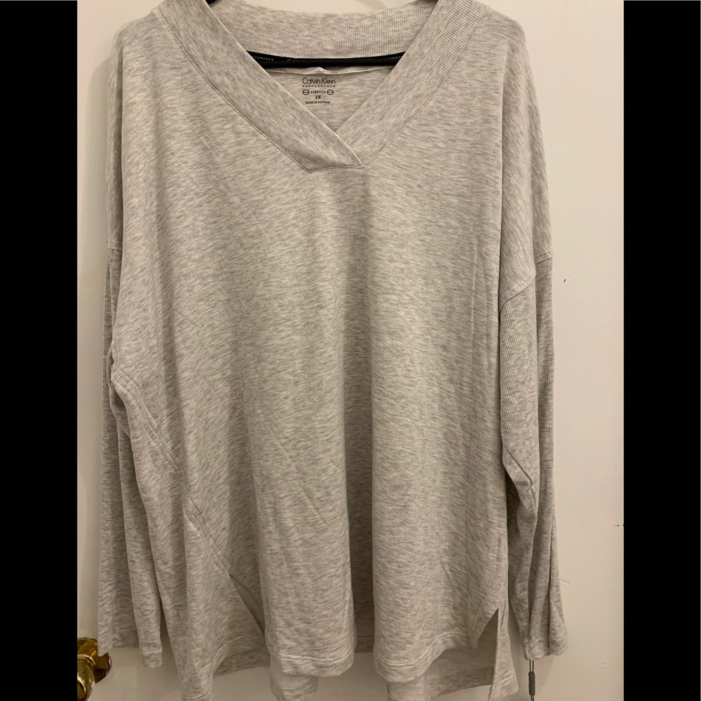 Calvin Klein Performance Womens Pullover Sweater Stretchy New with Tags Sz 3x
